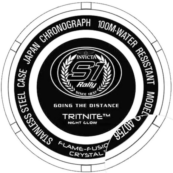 Invicta 40756 Men's S1 Rally Purple Silicone/Stainless Steel Chronograph Watch - Picture 3 of 3